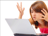 Laptop kullanımına dikkat!