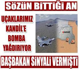 Kandil bombalanıyor