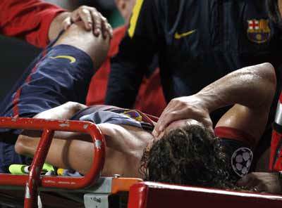 Puyol’un kolunun kırıldığı an