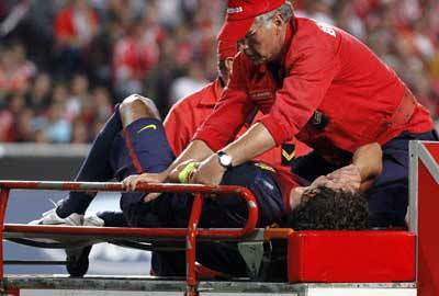 Puyol’un kolunun kırıldığı an