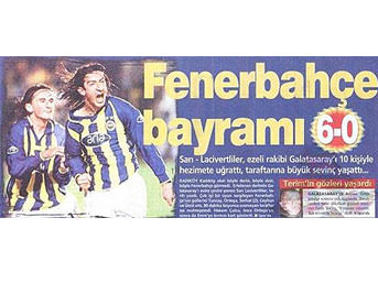 Tarihe geçen derbi manşetleri