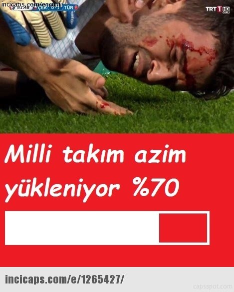 Türkiye - Çek Cumhuriyeti maçı capsleri