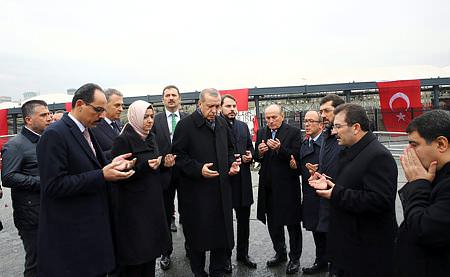 Erdoğan patlamanın olduğu yerde