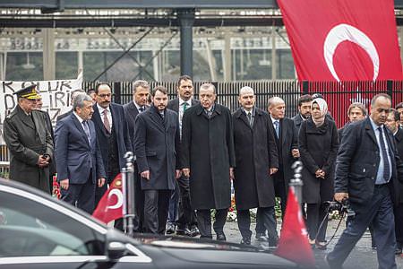 Erdoğan patlamanın olduğu yerde