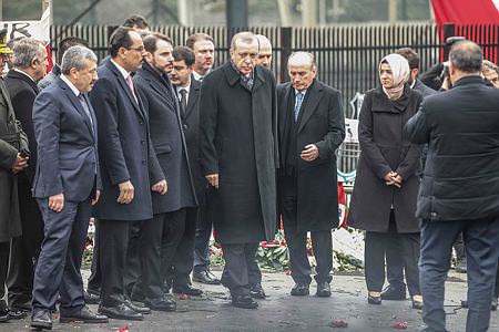 Erdoğan patlamanın olduğu yerde