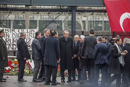 Erdoğan patlamanın olduğu yerde