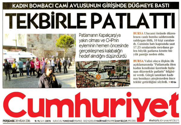 İşte Cumhuriyet'in ihanet manşetleri