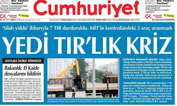 İşte Cumhuriyet'in ihanet manşetleri