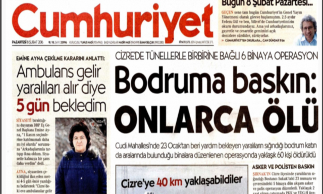 İşte Cumhuriyet'in ihanet manşetleri