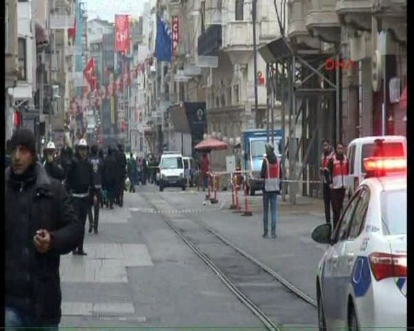 Patlama sonrası İstiklal Caddesi’nden ilk görüntüler