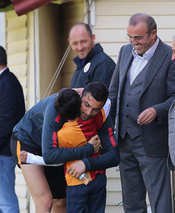 Savcı Kiraz’ın oğlu Galatasaray antrenmanında