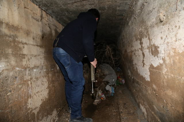 Teröristlerin kazdıkları tünel ortaya çıkarıldı