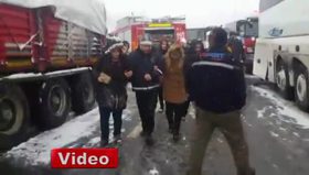 TEM'de zincirleme kaza